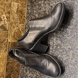 Dansko black leather booties, 38
